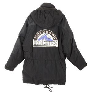 Starter Diamond Collection Colorado Rockies Mens Large Bullpen Down Parka Jacket